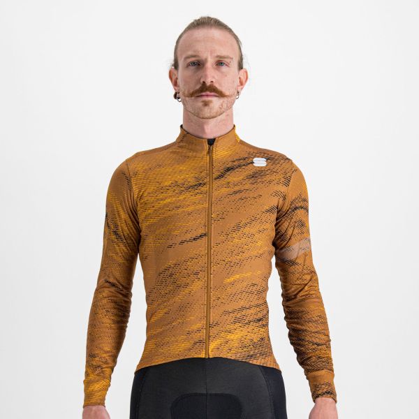 Sportful CLIFF SUPERGIARA THERMAL dres hnedý/kožený/čierny