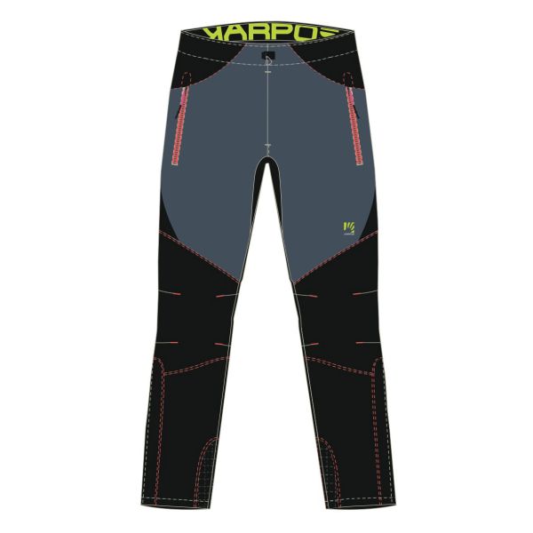 Karpos ROCK dámske nohavice Vintage Indigo/Black/Hot Coral