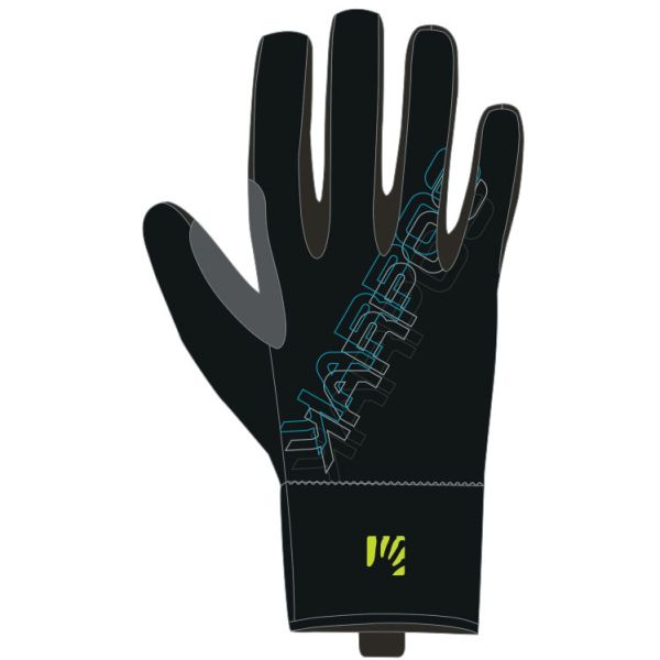 Karpos RACE rukavice čierne/tyrkysové