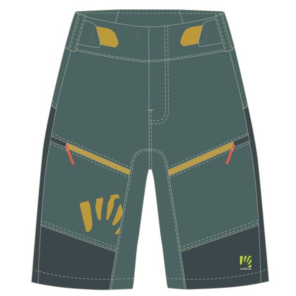 Karpos RAPID BAGGY kraťasy North Atlantic/Dark Slate/Lemon Curry