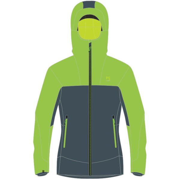 Karpos VINSON bunda bridlicová/limetková