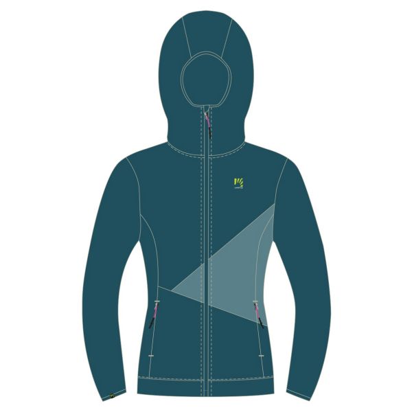 Karpos NUVOLAU dámska flíska Corsair/Adriatic Blue