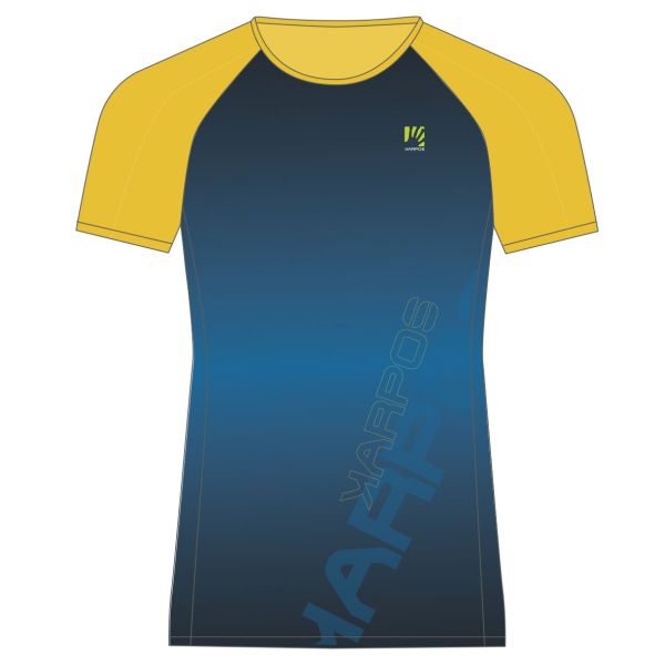 Karpos MOVED EVO tričko Indigo Bunting/High Visibility