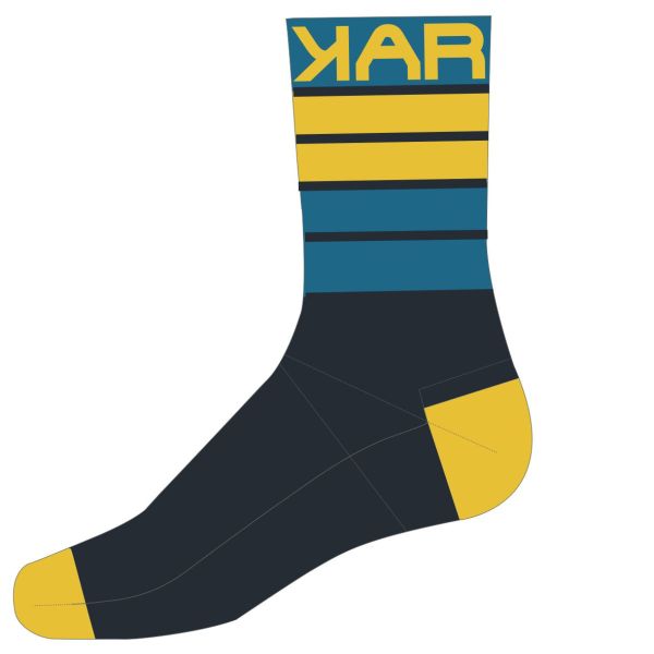 Karpos VERVE ponožky Outer Space/Indigo/High Visibility