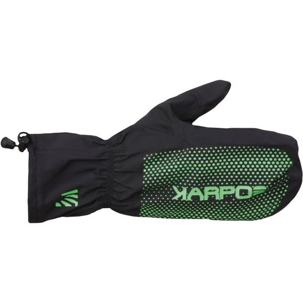 Karpos LAVAREDO RAIN rukavice čierne/zelené fluo