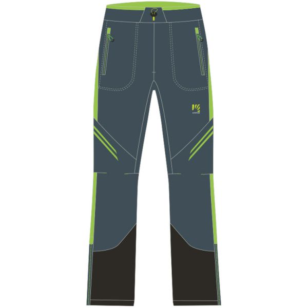 Karpos ALAGNA PLUS EVO nohavice bridlicové/limetkové
