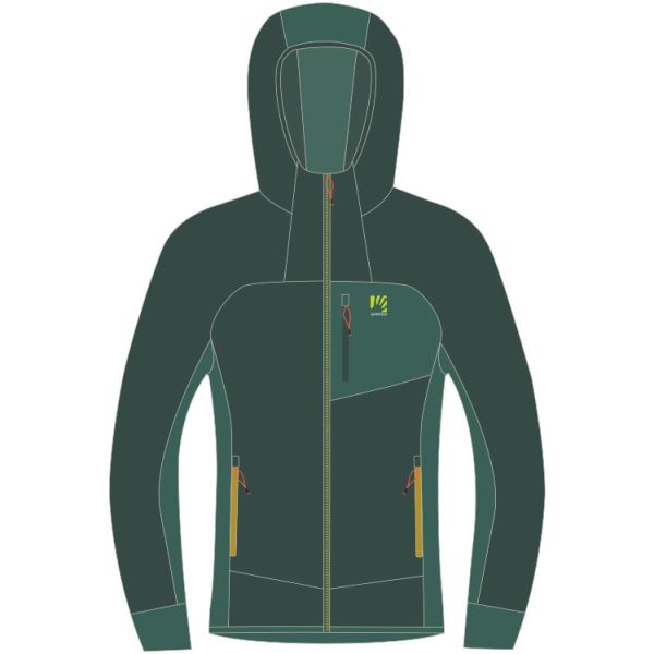 Karpos MEZZODI&rsquo; mikina flíska tmavozelená/borovicová