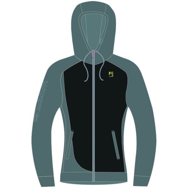 Karpos PRAMPER Zip dámska mikina čierna/NORTH ATLANTIC