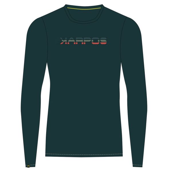 Karpos LOMA tričko s dlhým rukávom Dark Sea/Paprika
