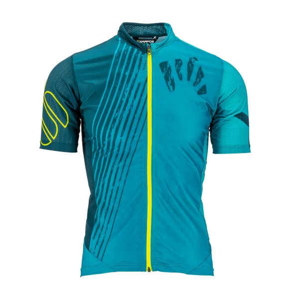 Karpos Green Fire Dres modrozelený/žltý fluo