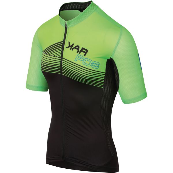 Karpos GREEN FIRE dres čierny/zelený fluo