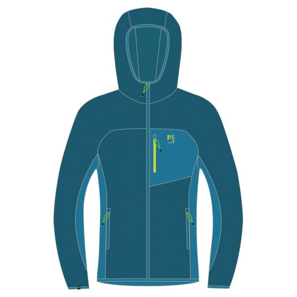 Karpos 80&rsquo;S mikina flíska morská/modrá