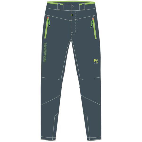 Karpos PIETENA nohavice bridlicové/limetkové