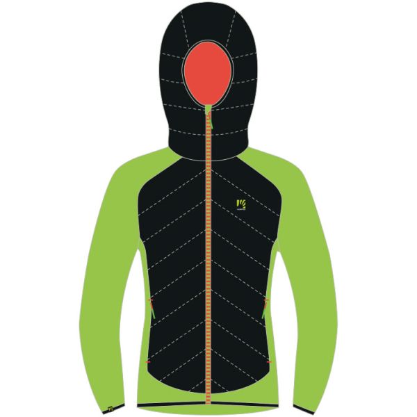 Karpos MARMAROLE detská bunda čierna/limetková