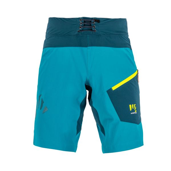 Karpos Val Di Dentro Bermudy modrozelené/žlté fluo