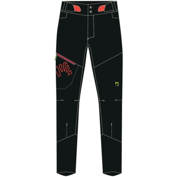 Karpos VAL VIOLA BIKE WINTER nohavice čierne/grenadína