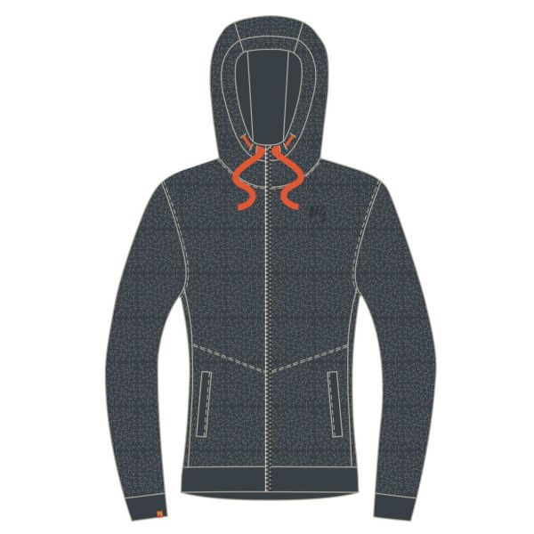 Karpos TOTOGA HEMP mikina so zipsom Ombre Blue Melange