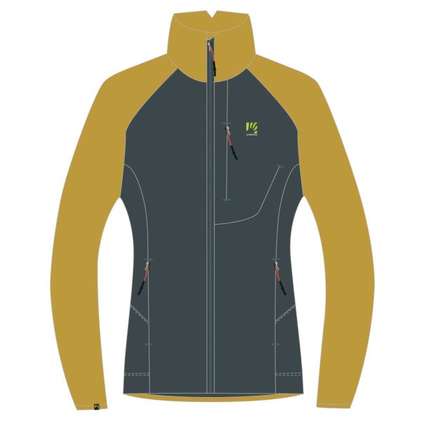 Karpos PIZZOCCO EVO flíska so zipsom Dark Slate/Lemon Curry