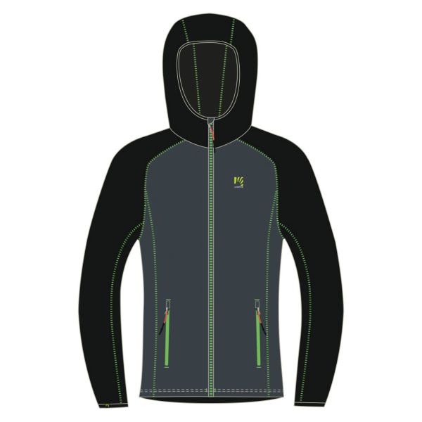 Karpos AMBRIZZOLA mikina so zipsom Ombre Blue/Black