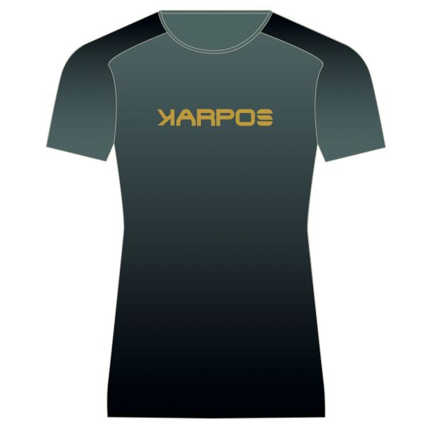 Karpos PRATO PIAZZA tričko Black/North Atlantic/Lemon Curry