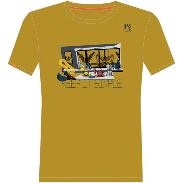 Karpos ANEMONE tričko zlatohnedé