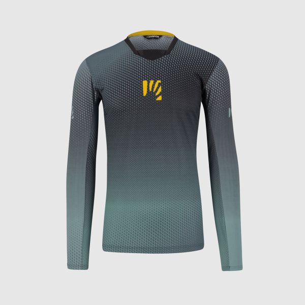 Karpos VAL DI DENTRO dres s dlhým rukávom Black/North Atlantic/Lemon Curry