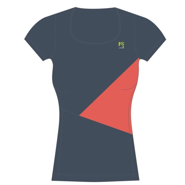 Karpos NUVOLAU dámsky dres Vintage Indigo/Hot Coral