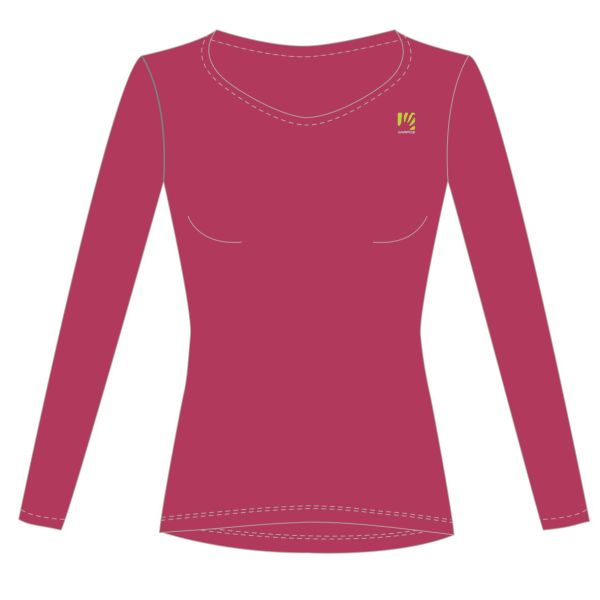 Karpos LOMA dámske tričko s dlhým rukávom Innuendo/Ombre Blue/Cherries Jubilee