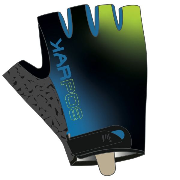 Karpos Federia Rukavice modré/čierne/zelené fluo