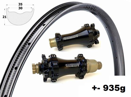 kolesá BERG SL 270 + Extralite hyperboost3 + BERD Polylight