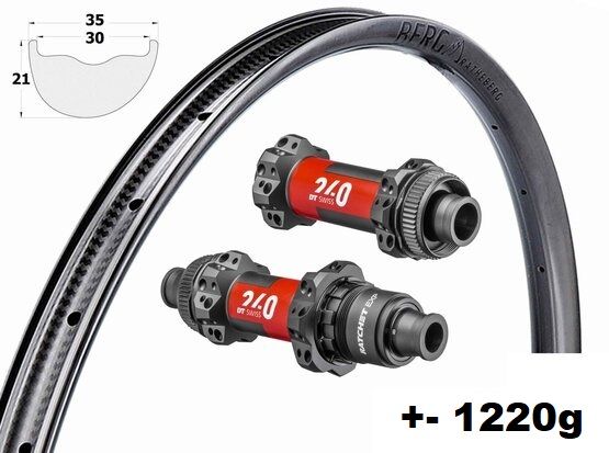 kolesá BERG 295 + DT SWISS 240 EXP + DT AeroLite / AeroComp