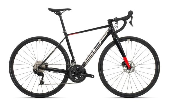 SUPERIOR X-ROAD Issue Gloss Black Metallic/Chrome Silver/Team Red