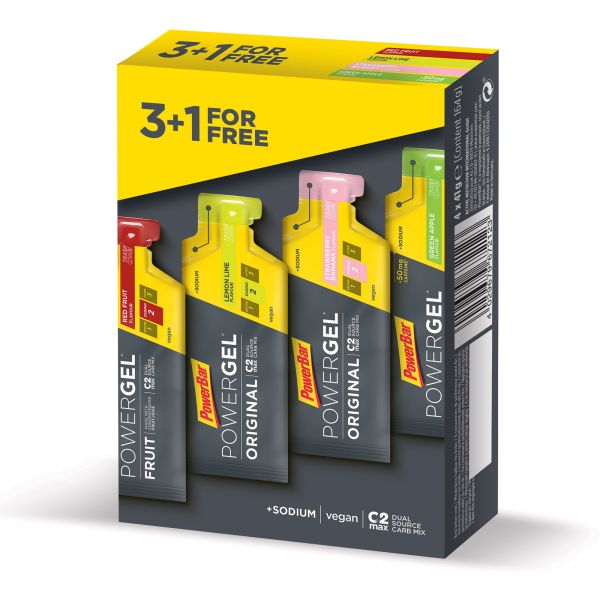 PowerBar PowerGel 41g Mix príchutí 3+1 zdarma